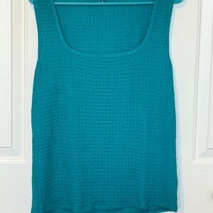 Old Navy Teal Textured Tank Top
